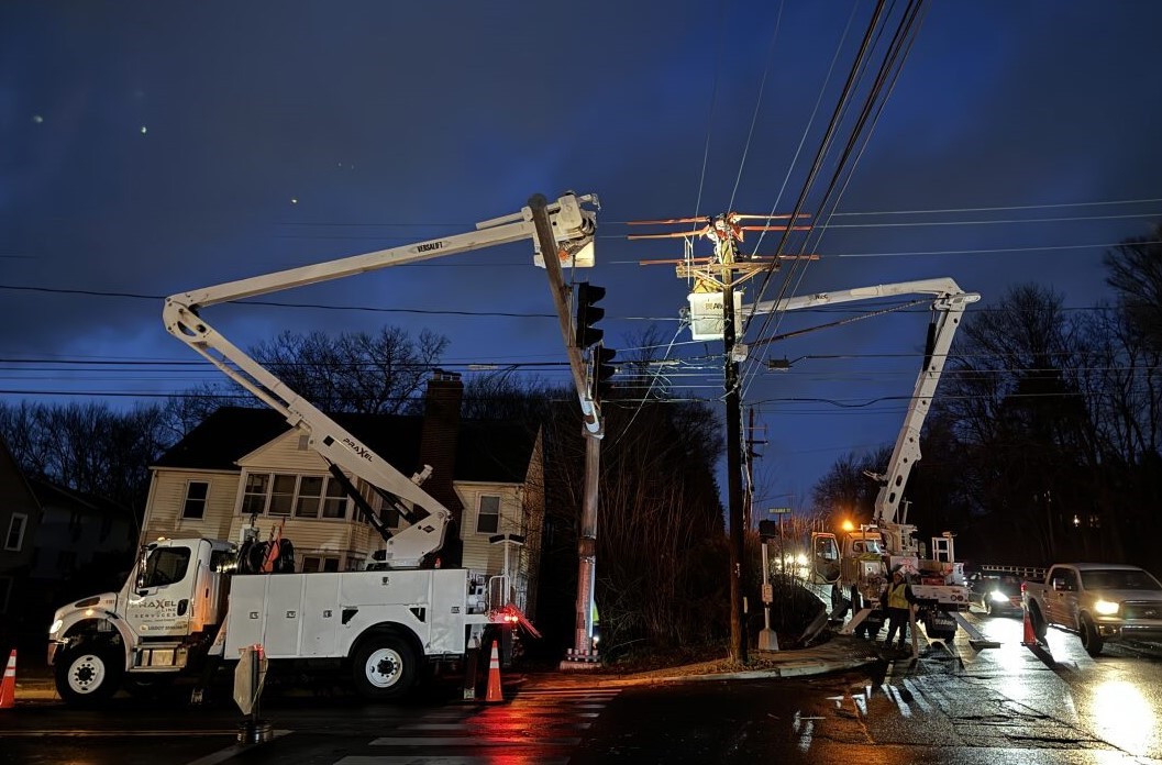 Crews Working to Restore Power at Night