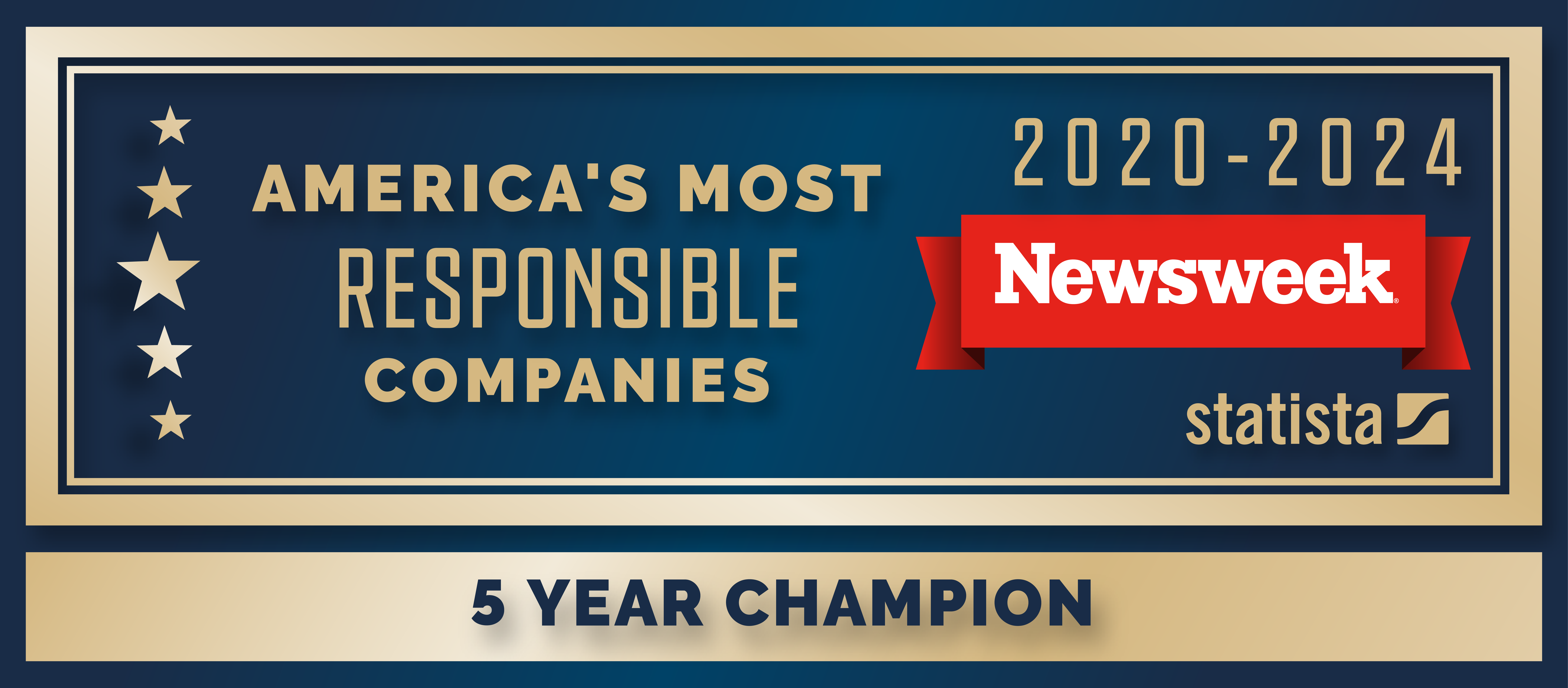 America's Most Responsible Companies 5 Year Champion