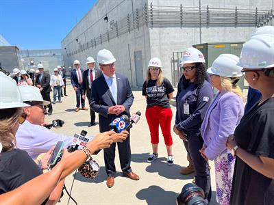 Eversource Substation OM Brady Horrace shares his connection to EPUT with local media.