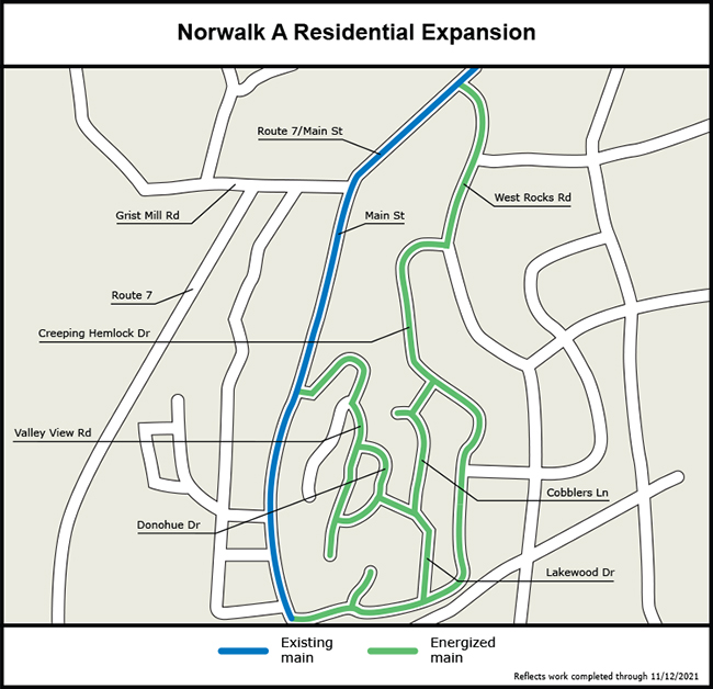 Norwalk A Gas Expansion Map