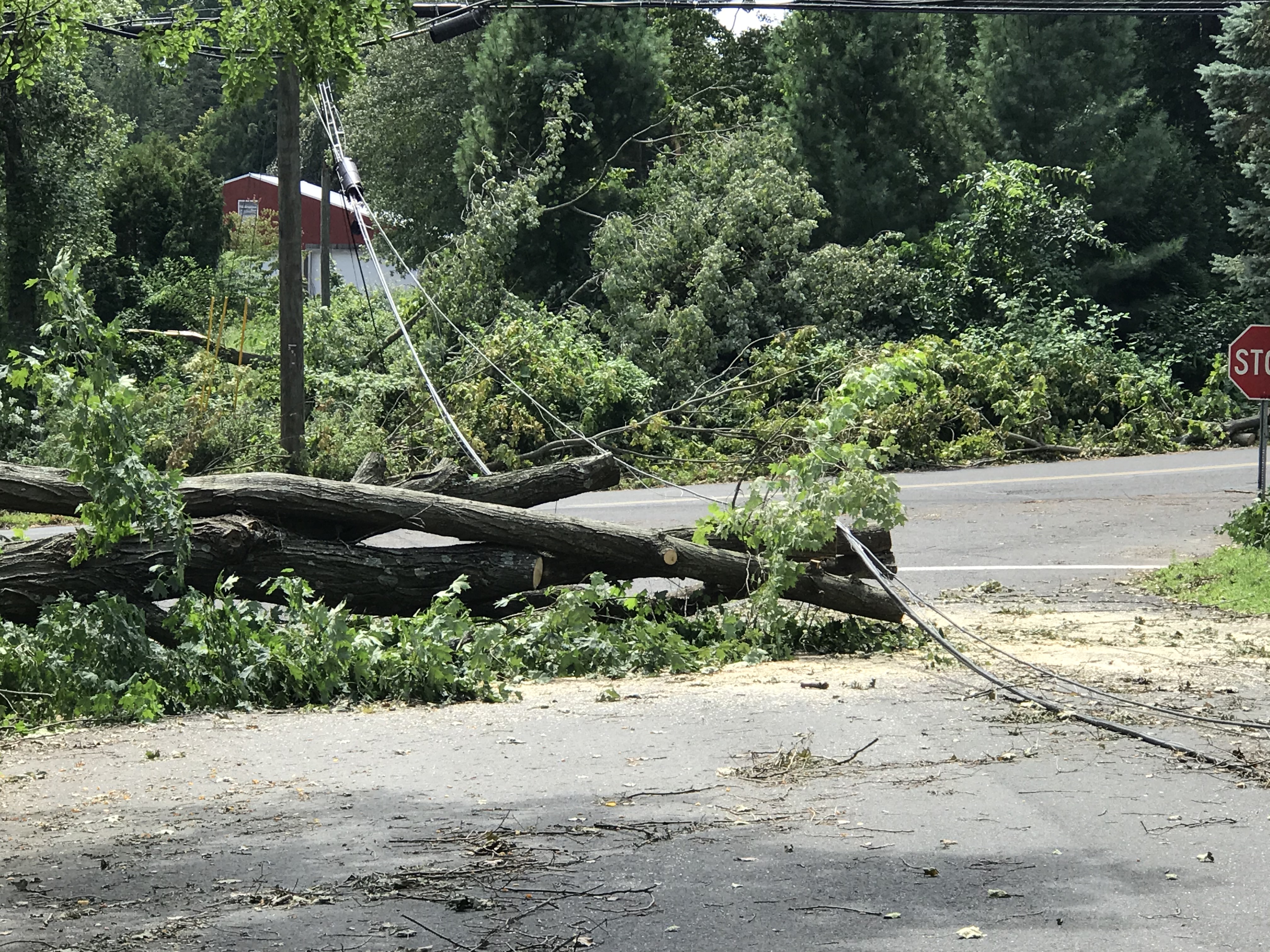 Damage in Newtown, Connecticut