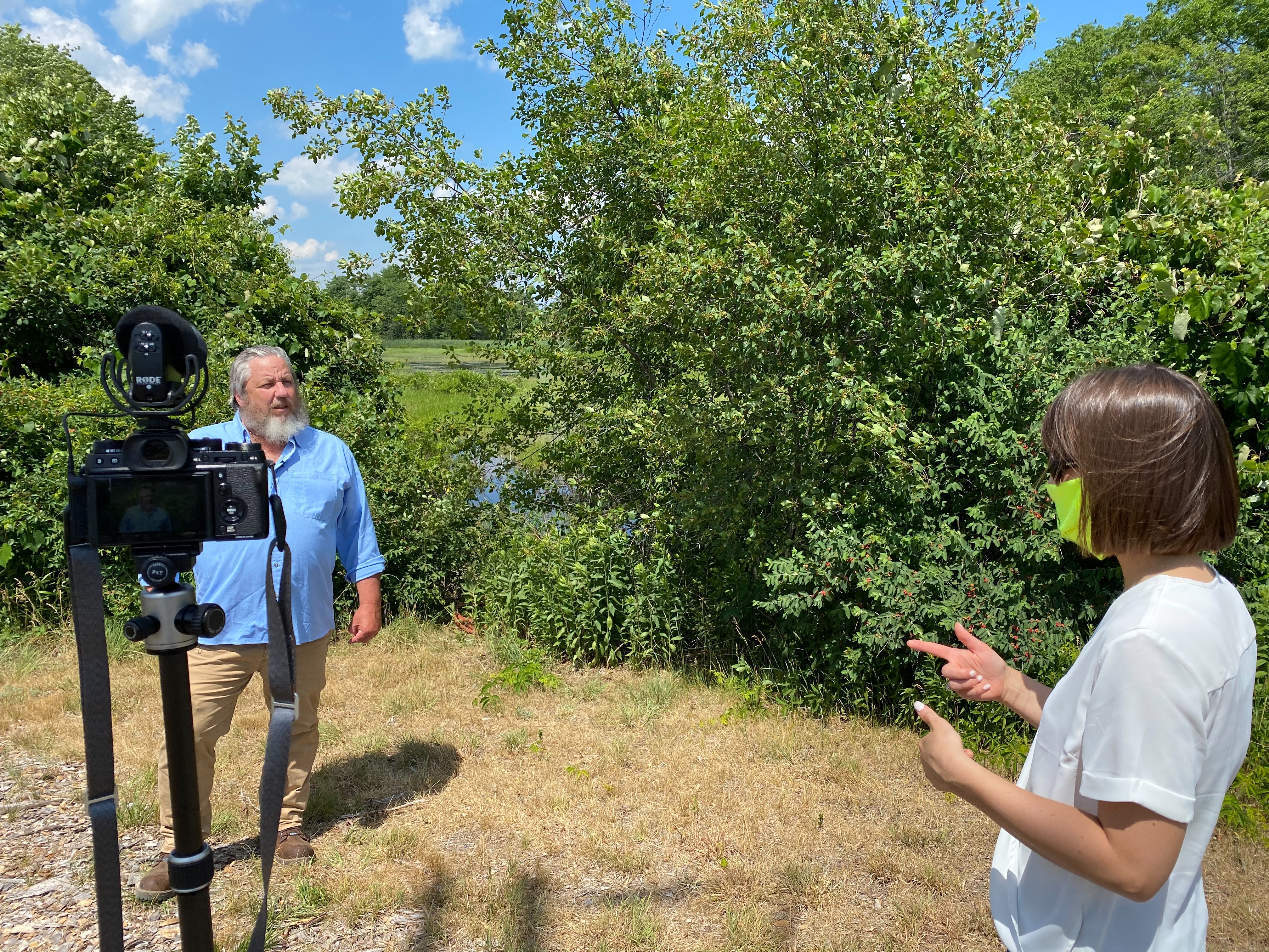 Bob Filming Video for Social Media