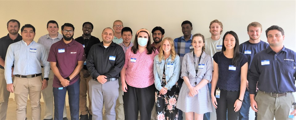 A group poses at a Gas Cohort Attracting Talent event 