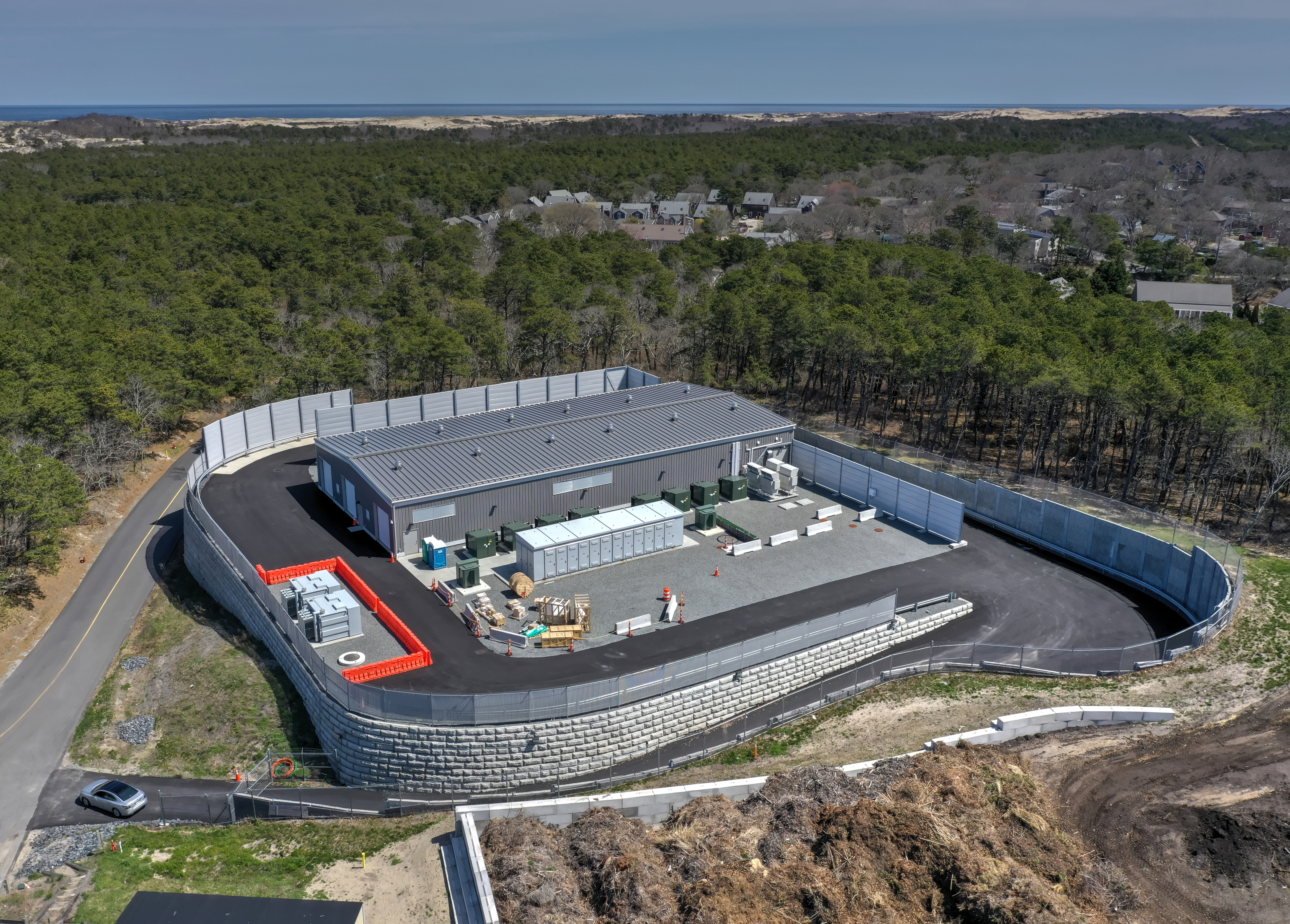 Eversource’s award-winning Outer Cape Battery Energy Storage System in Provincetown.