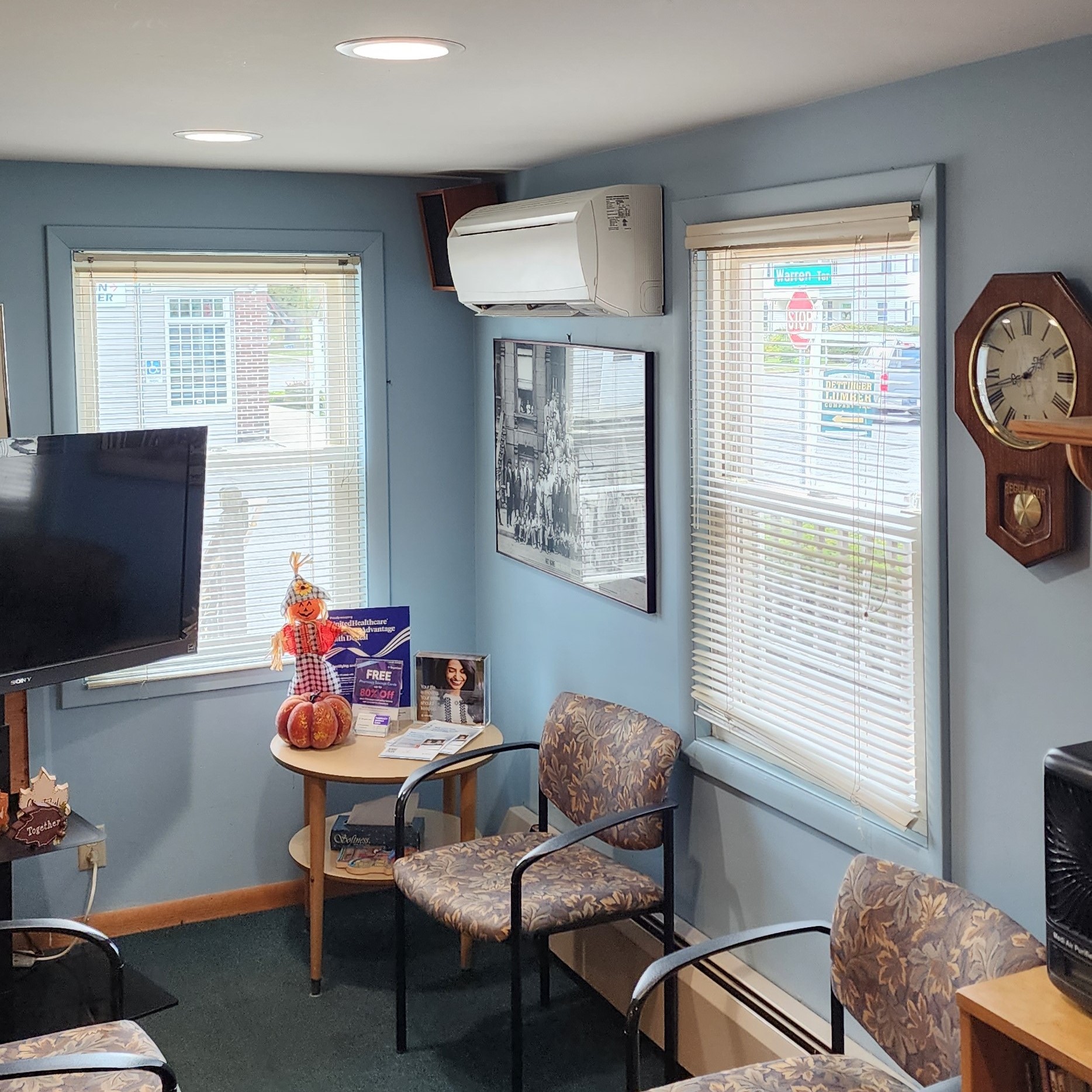 A heat pump in the smileworks waiting room.